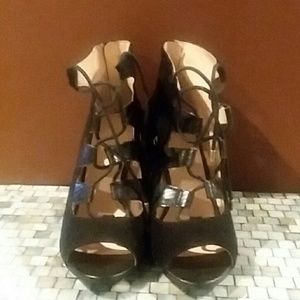 Nine West open toe heels